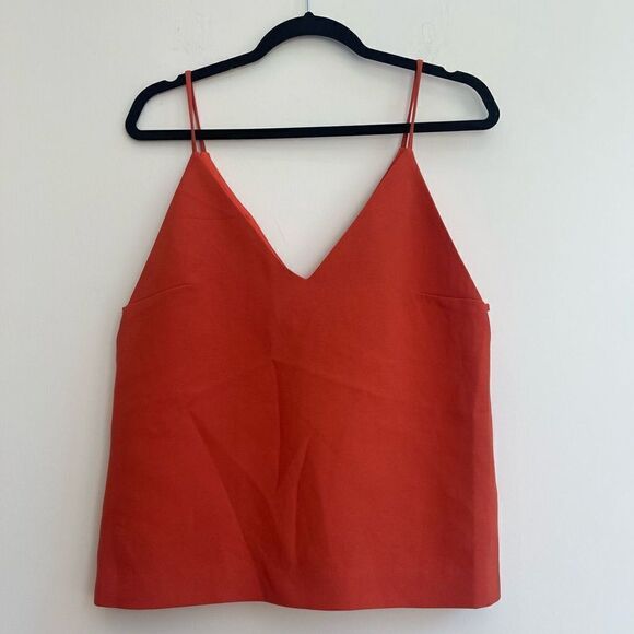 Finders Keepers Orange V Neck Blouse - Medium - Picture 1 of 8